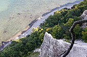 Blick über die Ostsee, Königsstuhl, Stubnitz, Halbinsel Jasmund, Nationalpark Jasmund, Insel Rügen, Mecklenburg-Vorpommern, Deutschland