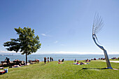 Summer holiday at Lake Constance, Friedrichshafen, lake Constance, Baden-Wuerttemberg, Germany