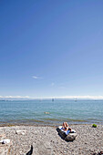 Summer holiday at Lake Constance, Friedrichshafen, Lake Constance, Baden-Wuerttemberg, Germany