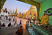 Shwedagon Pagode, Yangon, Myanmar, Burma, Asien