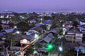 Blick vom Riverside Hotel am Ayeyarwady River, Mandalay, Myanmar, Burma, Asien