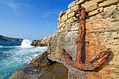 Rusty anchor, Mallorca, Balearic Islands, Spain, Europe