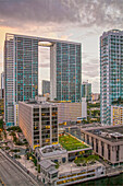 View over Downtown Miami, Miami, Florida, USA