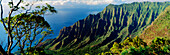 Hawaii, Kauai, Na Pali Coast, overlooking Kalalau Valley
