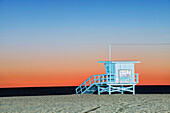 Santa Monica Beach at twilight. Los Angeles, California, USA, Santa Monica Beach Twilight