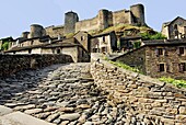 Belcastel village in Aveyron region, France