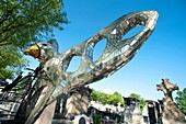 'Paris14 ème district - Cemetery Montparnasse; '' the bird '', sculture of Niki de Saint-Phalle decorating the grave of her friend Jean-Jacques'