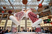 China,Hong Kong,Central,Christmas Decorations in the Landmark Building