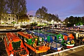 England,London,Little Venice,Canal Boats