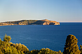 View towards Cap Palinuro, Cilento, Tyrrhenian Sea, Mediterranean, Southern Italy, Europe