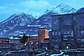 Roman Theatre in Aosta, Aosta Valley, Italy