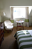 Double room at Hotel Tresanton, St. Mawes, Cornwall, Great Britain