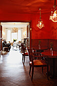 Roter Salon, Hotel Haus Hirt, Bad Gastein, St. Johann im Pongau, Salzburg, Österreich
