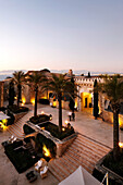 Innenhof und Restaurant La Fortaleza Las Jaimas, Hotel Cap Rocat, Ctra. d'enderrocat, s/n, 07609 Cala Blava, Mallorca, Balearen, Spanien