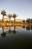 Haupthaus und Pool des Sa Franquesa Nova Hotel, Hotel Rural, Landhotel, zwischen Villafranca de Bonany und Manacor, Mallorca, Balearen, Spanien