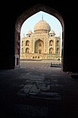 The Taj Mahal, mausoleum of the Empress Mumtaz Mahal  Agra  India.