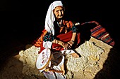 Woman weaving  Berbere ethnic group  Matmata  Tunisia.