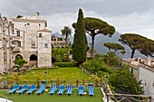 The Villa Rufolo from the Hotel Rufolo in Ravello, Italy
