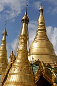 The Shwedagon Pagoda officially titled Shwedagon Zedi Daw also known as the Great Dagon Pagoda and the Golden Pagoda, is a 99 metres  325 ft  gilded pagoda and stupa  It is the most sacred Buddhist pagoda for the Burmese with relics of the past four Buddh