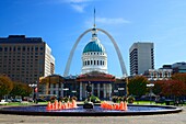 St  Louis Arch from Kiener Plaza Gateway to West Missouri