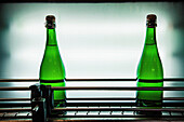 Wine and Cava bottling line  Winemaking in the largest wine region of Catalonia, the Penedes  Barcelona, Spain