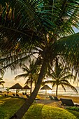 Secluded beach at Le Reve Hotel, Riviera Maya, Quintana Roo, Mexico