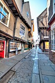 The Shambles, a medieval street, York, North Yorkshire, England, UK