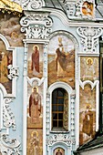Trinity gate church, painting frescos, Pechersk Lavra territory, Kiev, Ukraine