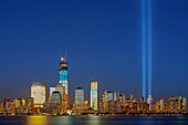 Tribute in Light Commemorating the 11th Anniversary of the 9/11 Terrorist attack on the World Trade Center in Manhattan, New York, USA