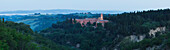 Monte Oliveto Maggiore, Benediktiner-Kloster bei Asciano, Val d'Orcia, UNESCO Weltkulturerbe, Provinz Siena, Toskana, Italien, Europa