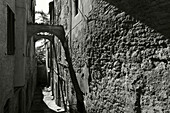 Gasse, Montepulciano, UNESCO Weltkulturerbe, Provinz Siena, Toskana, Italien, Europa