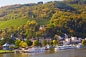 View of Trarbach, Traben-Trarbach, Mosel, Rhineland-Palatinate, Germany, Europe