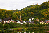 Balduinstein and Burg Schaumburg, Lahn, Westerwald, Rhineland-Palatinate, Germany, Europe