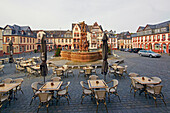 Marktplatz in Weilburg an der Lahn, Westerwald, Taunus, Hessen, Deutschland, Europa