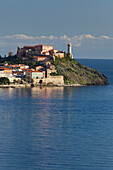 Forte Stella in Portoferraio mit Bucht, Elba, Toskana, Italien
