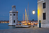 Entrance to the harbour of the church San Giorgio Maggiore, Venice, Italy