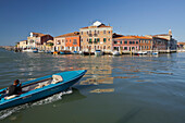 Boat on the Canal Grande di Murano, Venice, Italy