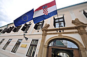 Regierungsgebäude am Markusplatz, Regierungsbereich in der Oberstadt, Zagreb, Kroatien