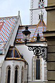 St. Markuskirche am Markusplatz, Regierungsbereich in der Oberstadt, Zagreb, Kroatien