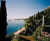 CROATIA, Dalmatian coast, Dubrovnik, high angle view of Dalmatian coast