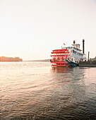 USA, Minnesota, the Julia Belle Steamboat in the Mississippi River.
