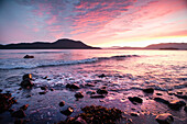 ALASKA, Sitka, sunset at Halibut Cove, Sitka Sound