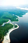 BRAZIL, Amazon Jungle landscape shot from an airplane