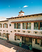 USA, California, exterior of Scotty's Castle, Death Valley National Park