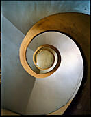 ERITREA, Asmara, looking up the staircase of an apartment building in downtown