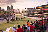 MAURITIUS, Port Louis, an international horse race draws thousands at Champ de Mars Race Cource, International Jockey Day