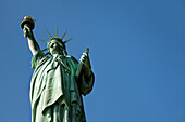 USA, New York, the Statue of Liberty on Liberty Island in New York Harbor