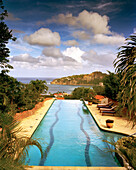 NICARAGUA, San Juan Del Sur, the pool at Hotel Pelican Eyes or Piedras Olas