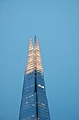 Illuminated tip of the Shard, skyscraper, City of London, England, United Kingdom, Europe, architect Renzo Piano