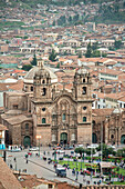 Iglesia La Compania de Jesus cathedral on Plaza de Armas square, Cusco, Cuzco, Peru, Andes, South America